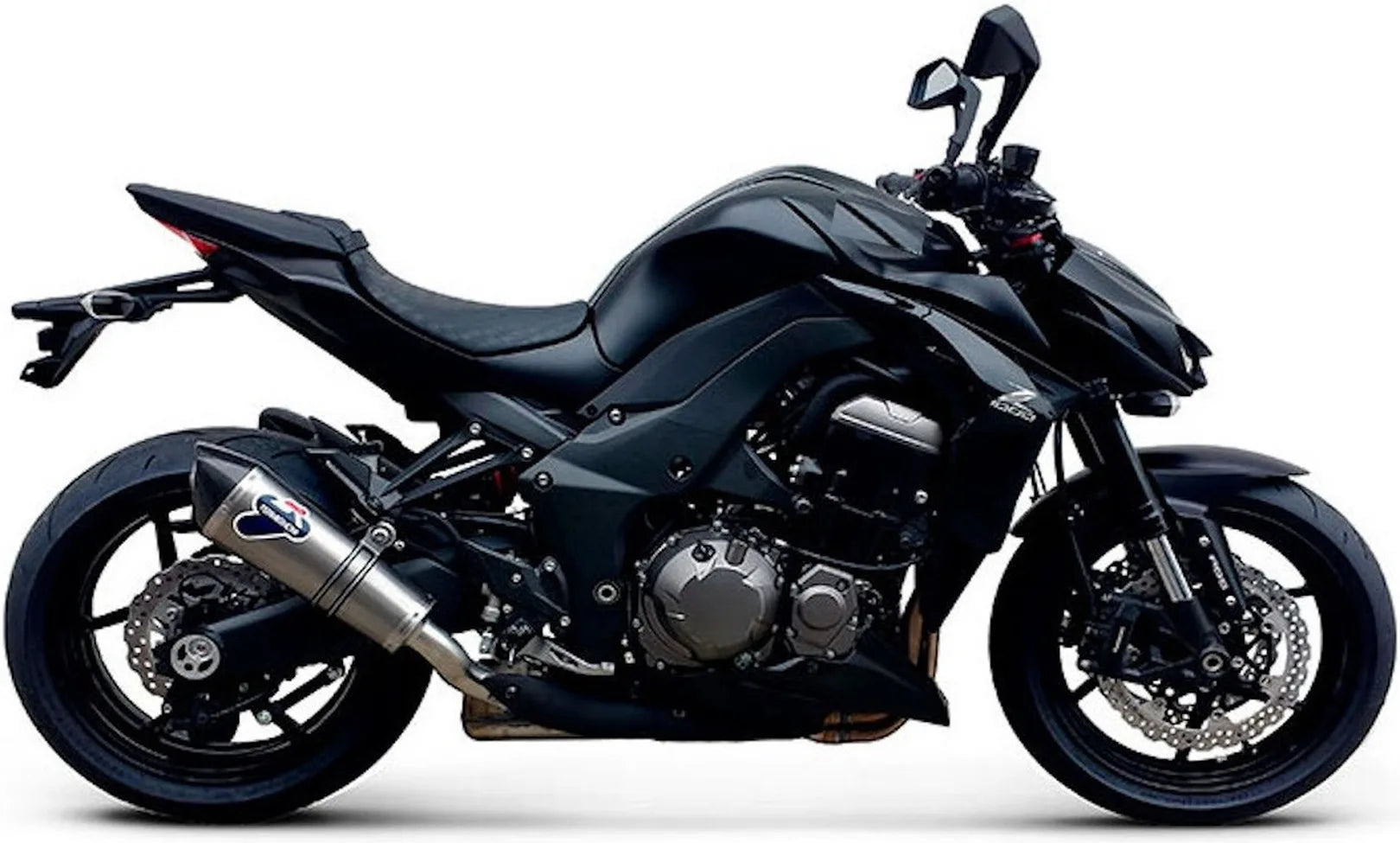 Doppelauspuffanlage Mit Geräuschzulassung Conical Titan Carbon Cap - Termignoni Kompatibel Mit Kawasaki Z 1000 (2010-2014)
