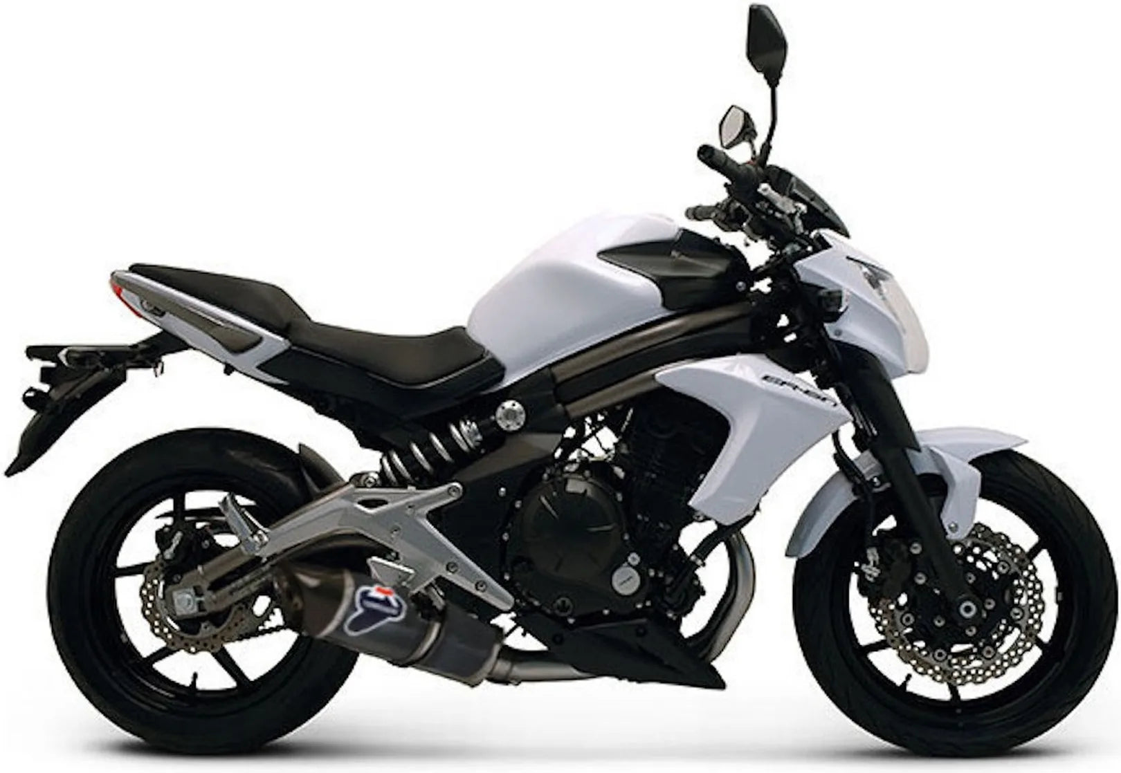 Komplette Auspuffanlage Mit Geräuschzulassung Relevance Carbon Carbon Cap - Termignoni Kompatibel Mit Kawasaki Er-6 N (2012-2016)