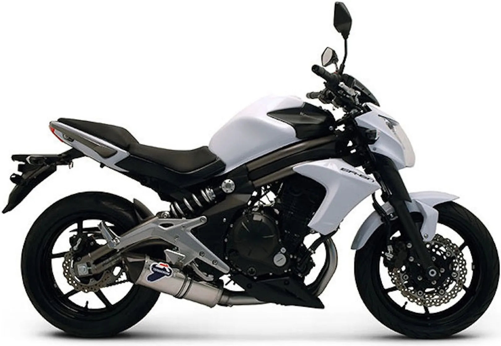 Komplette Auspuffanlage Mit Geräuschzulassung Relevance Edelstahl - Termignoni Kompatibel Mit Kawasaki Er-6 N (2012-2016)