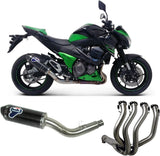 Komplette Auspuffanlage Ohne Katalysator Und Ohne Geräuschzulassung Relevance Carbon Carbon Cap - Termignoni Kompatibel Mit Kawasaki Z 800 (2013-2017)