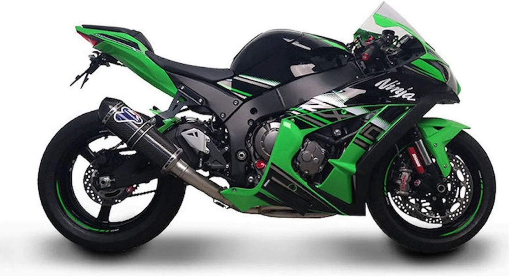 Komplette Auspuffanlage Ohne Geräuschzulassung Relevance Carbon Carbon Cap - Termignoni Kompatibel Mit Kawasaki Zx-10R (2010-2018)