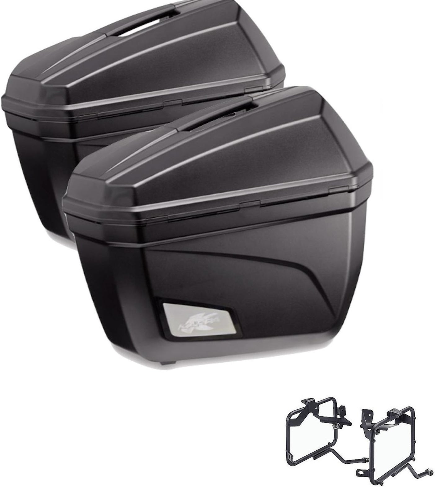 Side Cases K22N + Side Cases Holder - Kappa Moto Compatible With Aprilia Tuareg 660 (2021-2023)