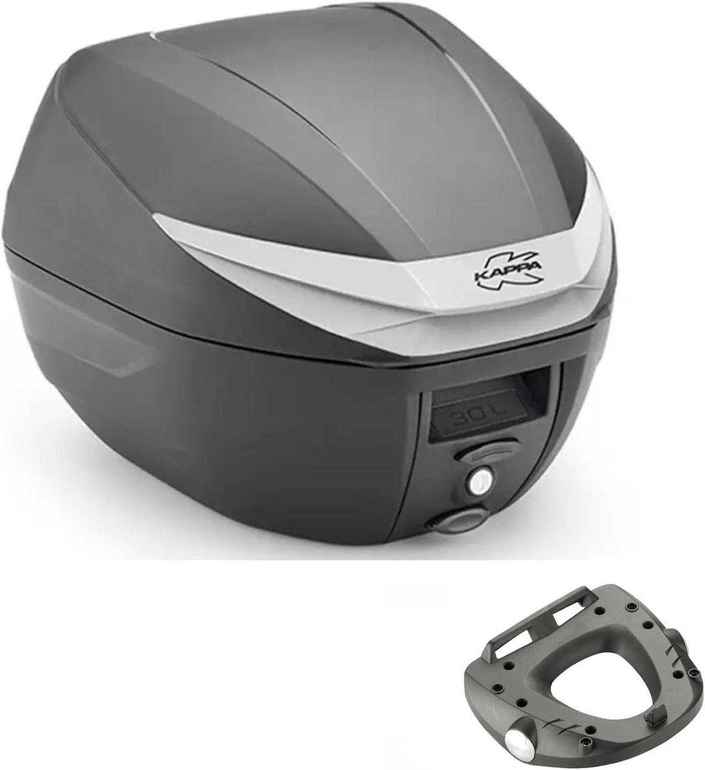 Top Case K3000N + Rear Rack - Kappa Moto Compatible With Triumph Street Triple 675 (2007-2012)