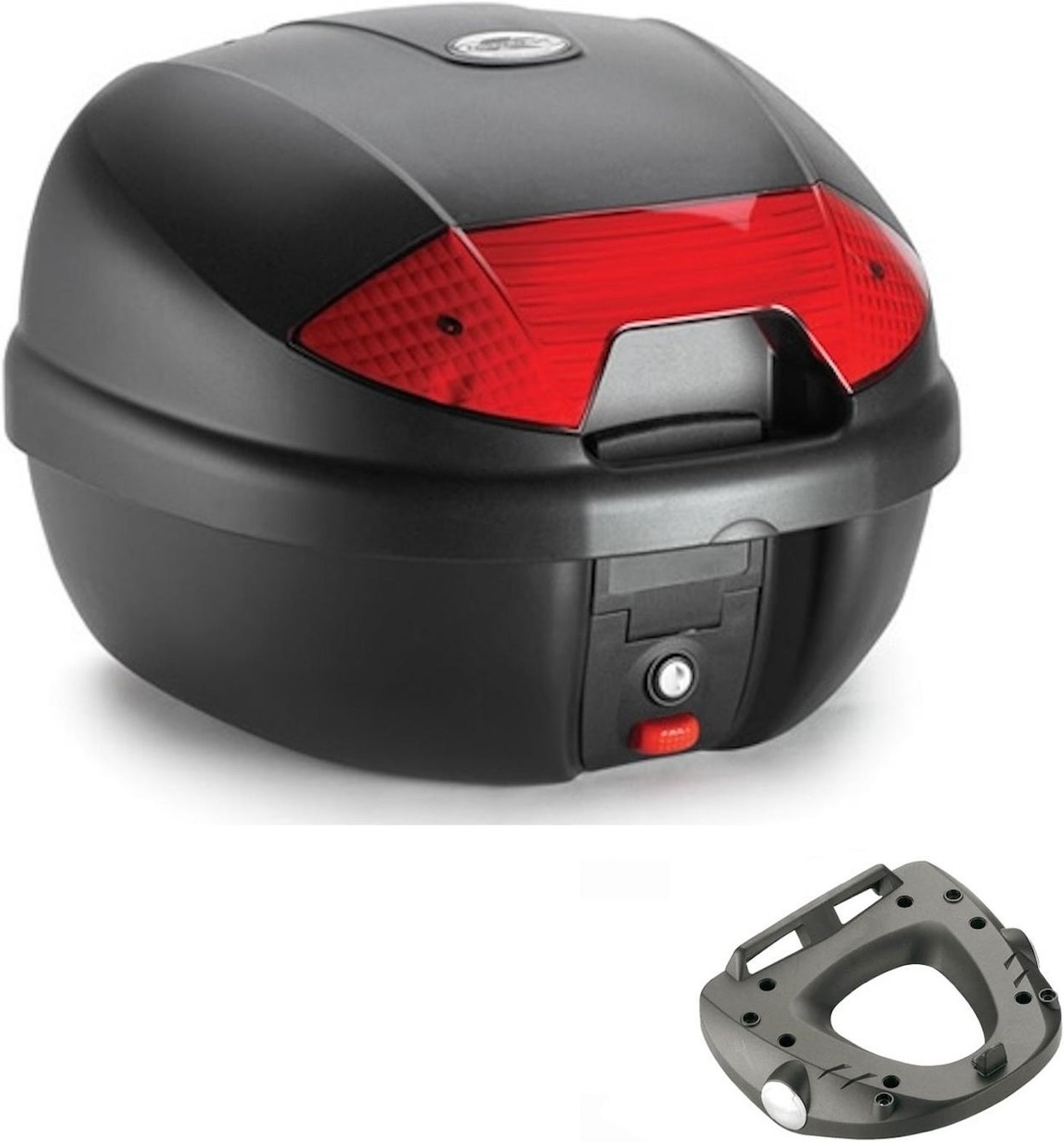 Top Case K30N + Rear Rack - Kappa Moto Compatible With Aprilia Shiver 750 Abs (2010-2020)