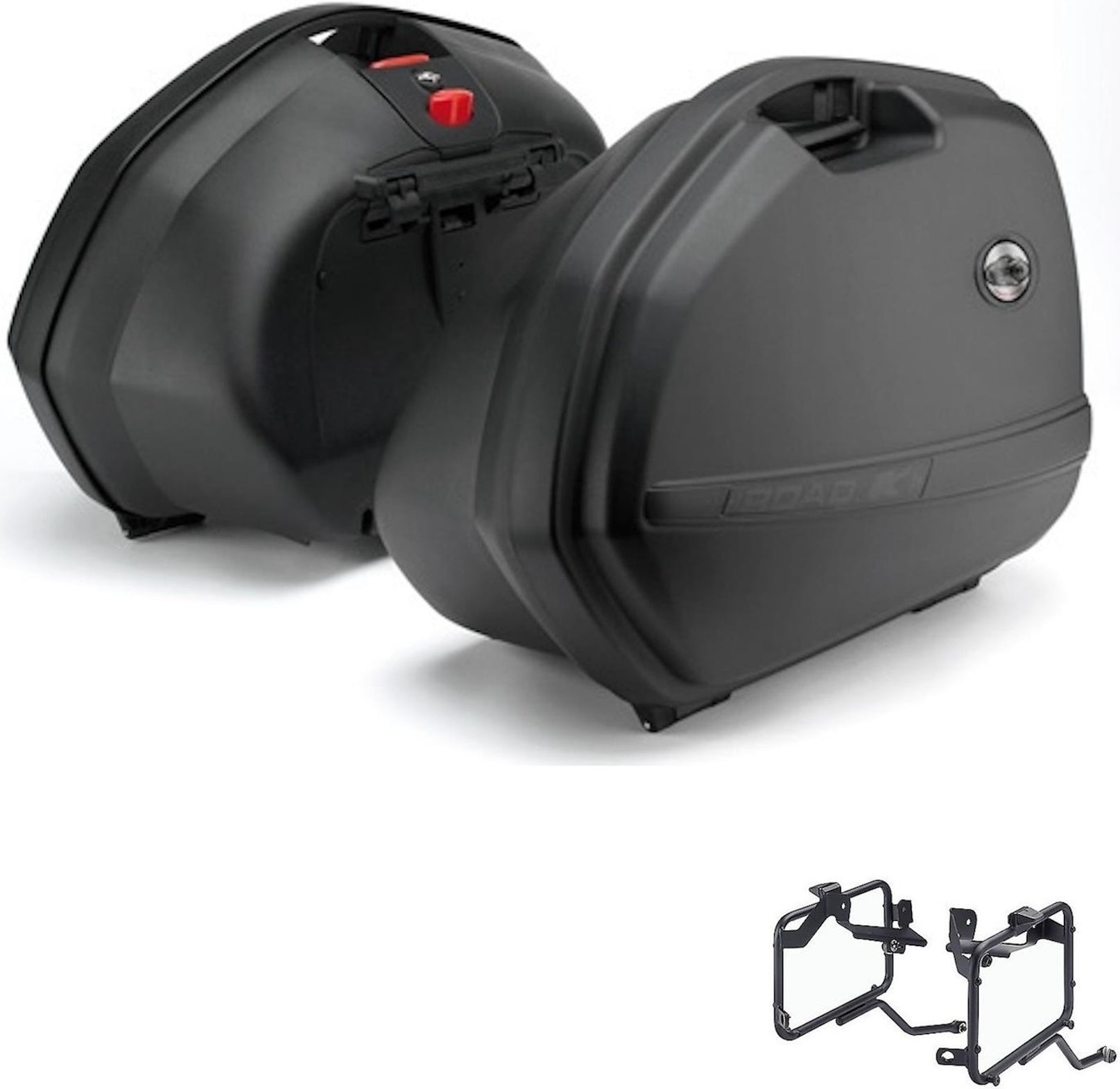 Side Cases K33N + Side Cases Holder - Kappa Moto Compatible With Kawasaki Zzr 1400 (2006-2011)