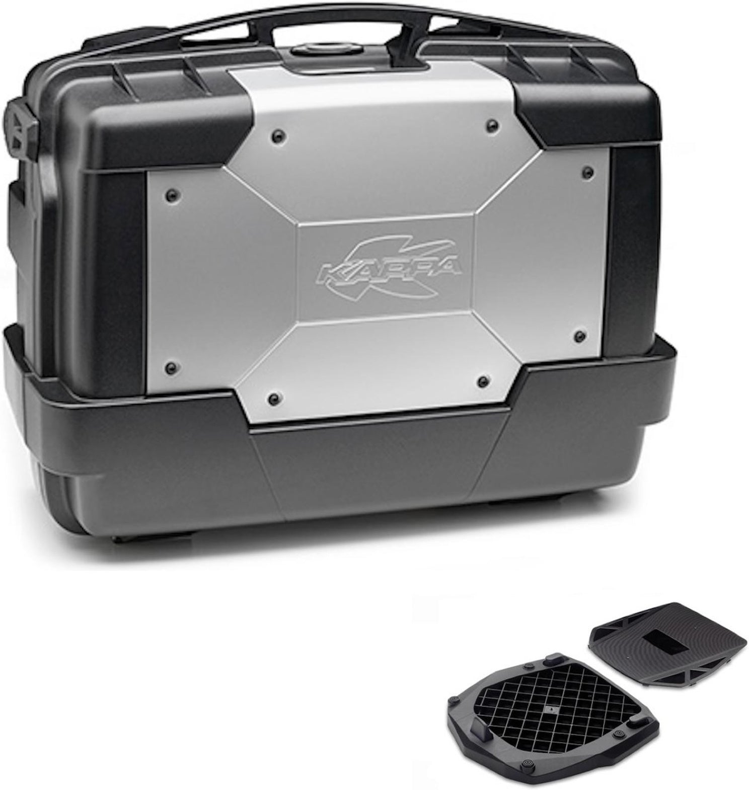 Top Case Kgr33 + Rear Rack Folding Garda - Kappa Moto Compatible With Piaggio Mp3 300 - 400 Touring (2011)