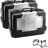Side Cases Kgr33Pack2 + Side Cases Holder Garda - Kappa Moto Compatible With Triumph Tiger 800 Xc - Xr (2011-2017)