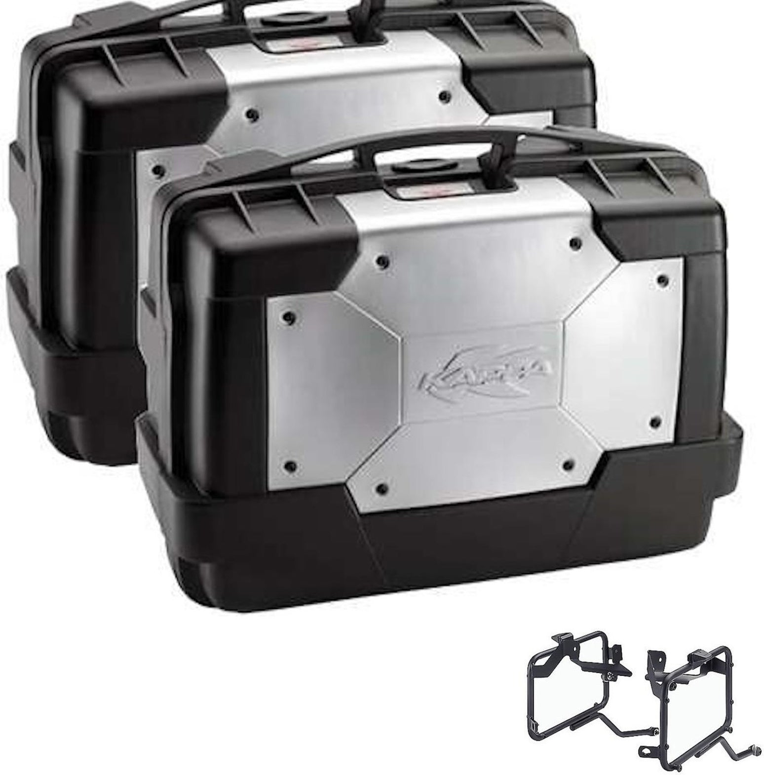 Side Cases Kgr33Pack2 + Side Cases Holder Garda - Kappa Moto Compatible With Moto Morini X-Cape 649 (2021-2023)