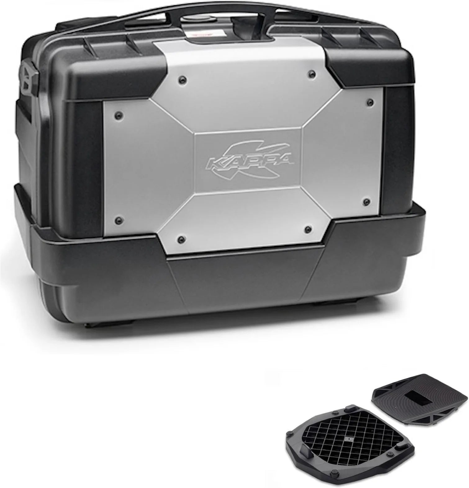 Koffer Kgr46 + Trager Garda - Kappa Moto Kompatibel Mit Mbk Skycruiser 125 (2010-2012)