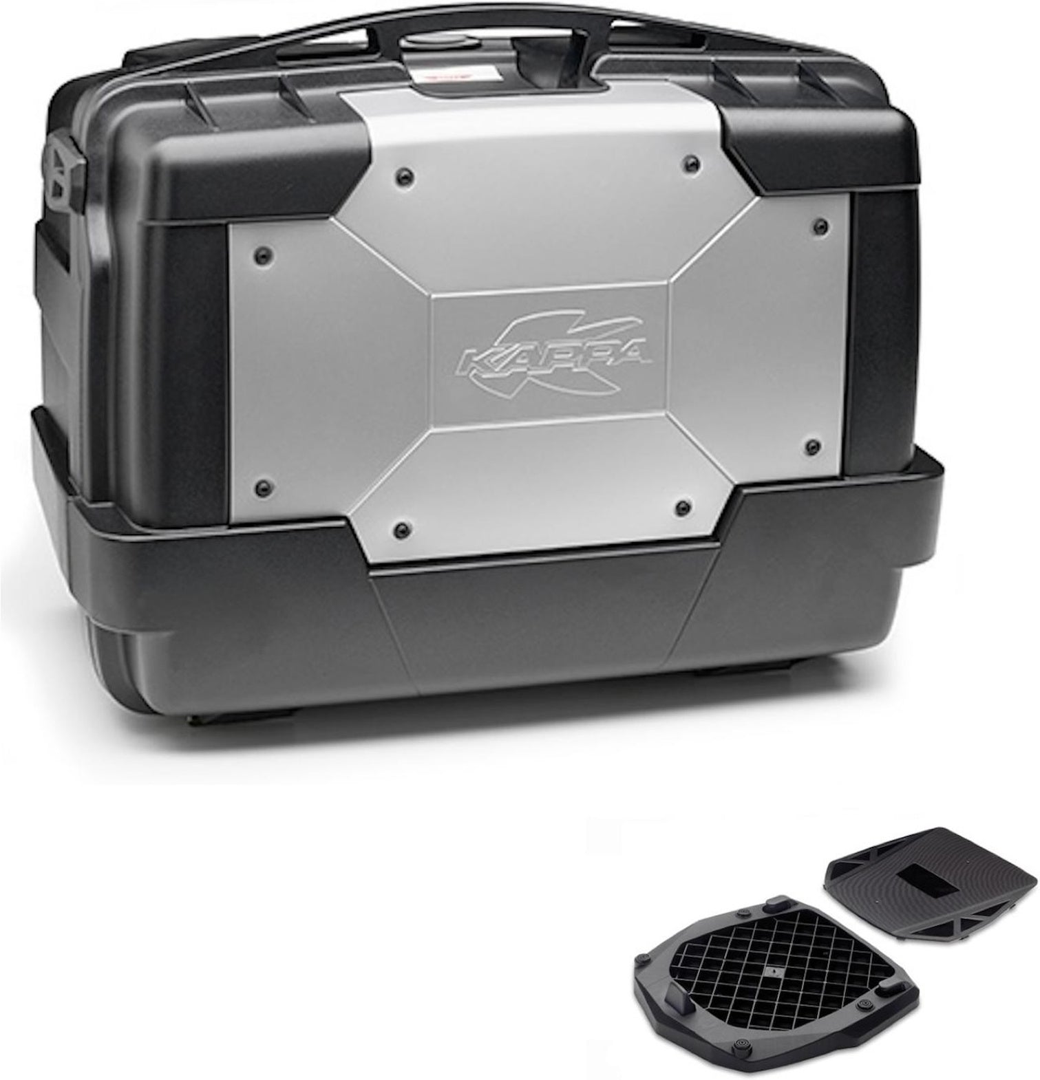 Top Case Kgr46 + Rear Rack Folding Garda - Kappa Moto Compatible With Piaggio Mp3 300 - 400 Touring (2011)