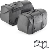 Side Bags Kmlw01 + Side Bags Holder - Kappa Moto Compatible With Yamaha Mt-07 (2018-2020)
