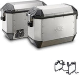 Seitenkoffer Kms36Apack2 + Seitenkoffer-Trager K'Mission Aluminium - Kappa Moto Kompatibel Mit Yamaha Tracer 700 (2020-2023)