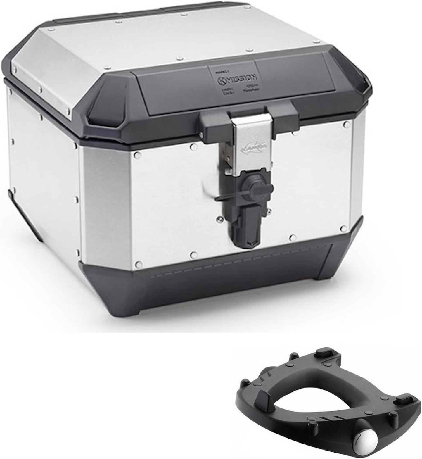 Top Case Kms44A + Rear Rack K'Mission Aluminium - Kappa Moto Compatible With Voge Valico 650 Ds (2021-2023)