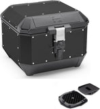 Top Case Kms44B + Rear Rack Folding K'Mission Aluminium - Kappa Moto Compatible With Piaggio Mp3 125 - 250 (2006-2011)