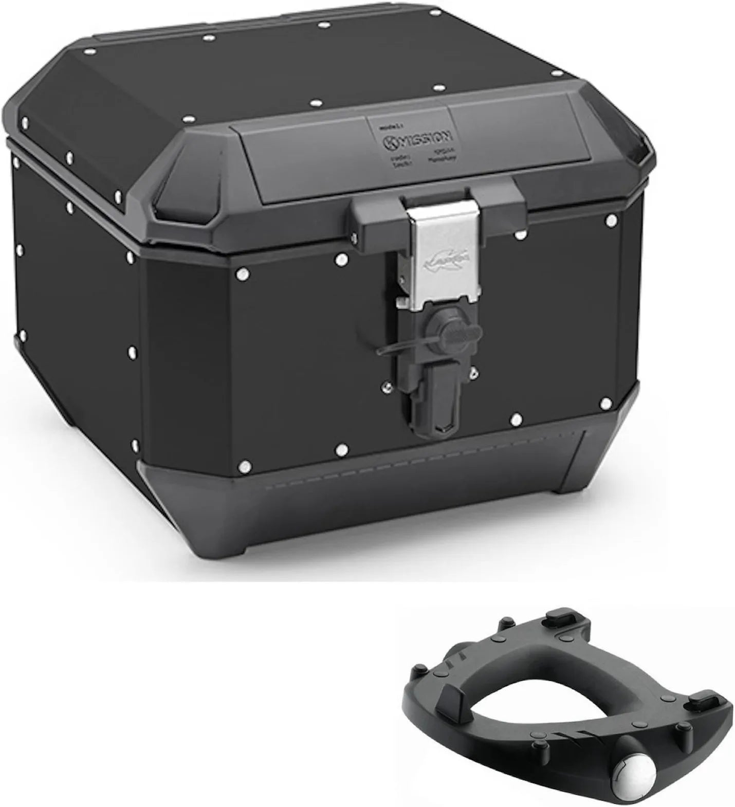 Koffer Kms44B + Trager K'Mission Aluminium - Kappa Moto Kompatibel Mit Cfmoto Multiterrain 650 Mt (2021-2023)