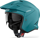 Urban-Helm Für Motorrad Airoh Kombakt - Ko102 Thermoplastic Hrt Petrolgrün Matt Color Grösse S