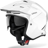Urban Motorcycle Helmet Airoh Kombakt - Ko14 Thermoplastic Hrt Gloss White Color Size Xs