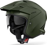 Urban-Helm Für Motorrad Airoh Kombakt - Ko70 Thermoplastic Hrt Militärgrün Matt Color Grösse Xxl