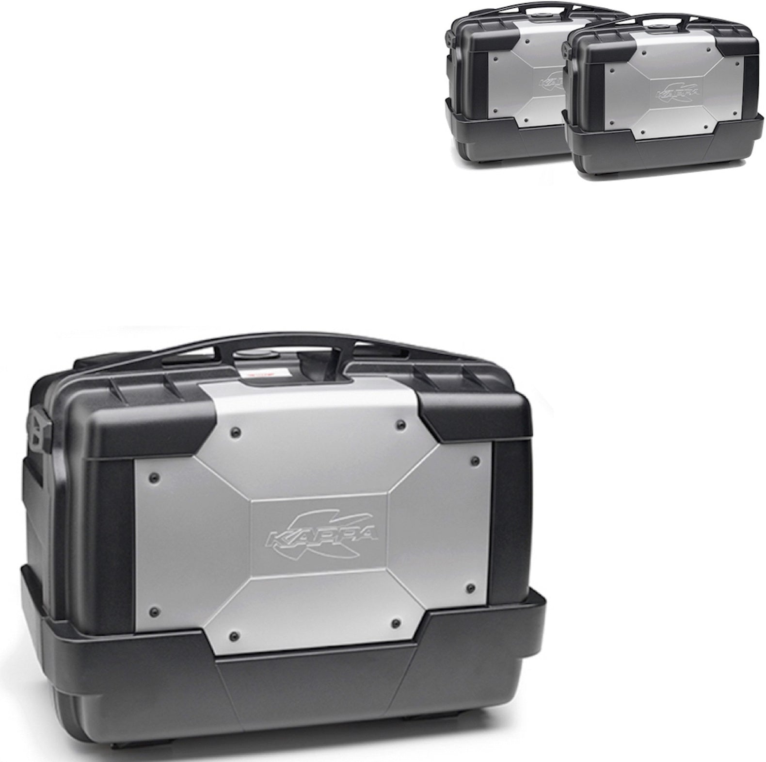 Top Case Kgr33 + Side-Cases Kgr33 + Side-Case Holder - Kappa Moto Compatible With Triumph Bonneville T100 (2017-2022)
