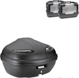Koffer K47Nt + Seitenkoffer Kgr33 + Seitenkoffer-Trager - Kappa Moto Kompatibel Mit Triumph Bonneville T100 (2017-2022)