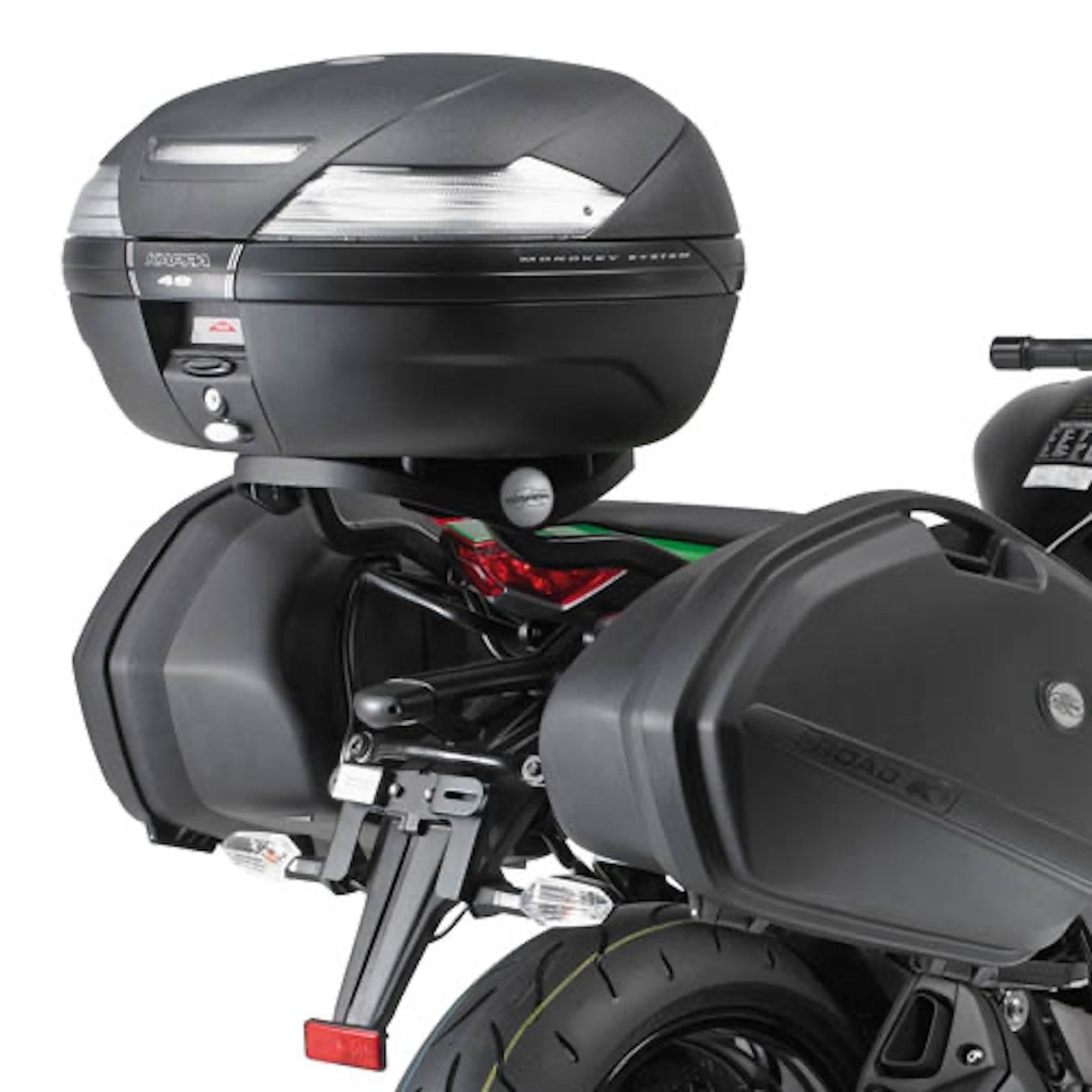 Rear Rack Monokey - Kappa Moto Compatible With Kawasaki Z 1000 Sx (2011-2016)