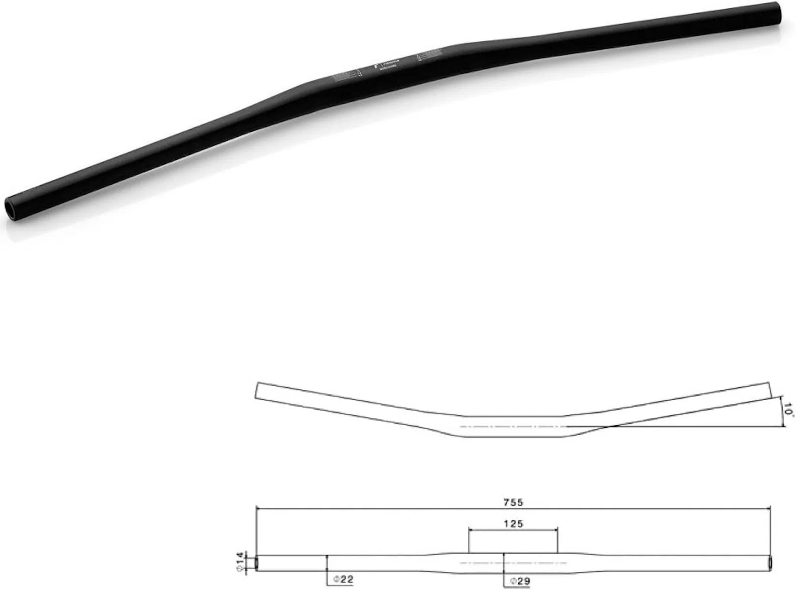 Lenker Drag Bar Ø22-29 - Rizoma Kompatibel Mit Ducati Monster 821 Abs (2014-2017)