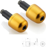 Couple Bar-End Plugs Ma302G - Rizoma Compatible With Ducati Hypermotard 950 Sp (2019)