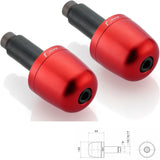 Couple Bar-End Plugs Ma302R - Rizoma Compatible With Ducati Diavel (2010-2015)