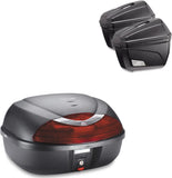 Koffer K42N + Seitenkoffer K22N + Seitenkoffer-Trager - Kappa Moto Kompatibel Mit Honda Nc 750 S - Dct (2014-2015)
