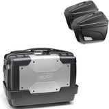 Koffer Kgr46 + Seitenkoffer K22N + Seitenkoffer-Trager - Kappa Moto Kompatibel Mit Honda Nc 750 S (2016-2020)