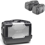 Koffer Kgr33 + Weichtaschen Kmlw01 + Seitenkoffer-Trager - Kappa Moto Kompatibel Mit Honda Nc 700 S (2012-2013)