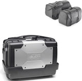 Koffer Kgr46 + Weichtaschen Kmlw01 + Seitenkoffer-Trager - Kappa Moto Kompatibel Mit Honda Nc 750 S - Dct (2014-2015)