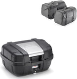 Koffer Kgr52 + Weichtaschen Kmlw01 + Seitenkoffer-Trager - Kappa Moto Kompatibel Mit Yamaha Fz-6 - Fazer (2004-2006)