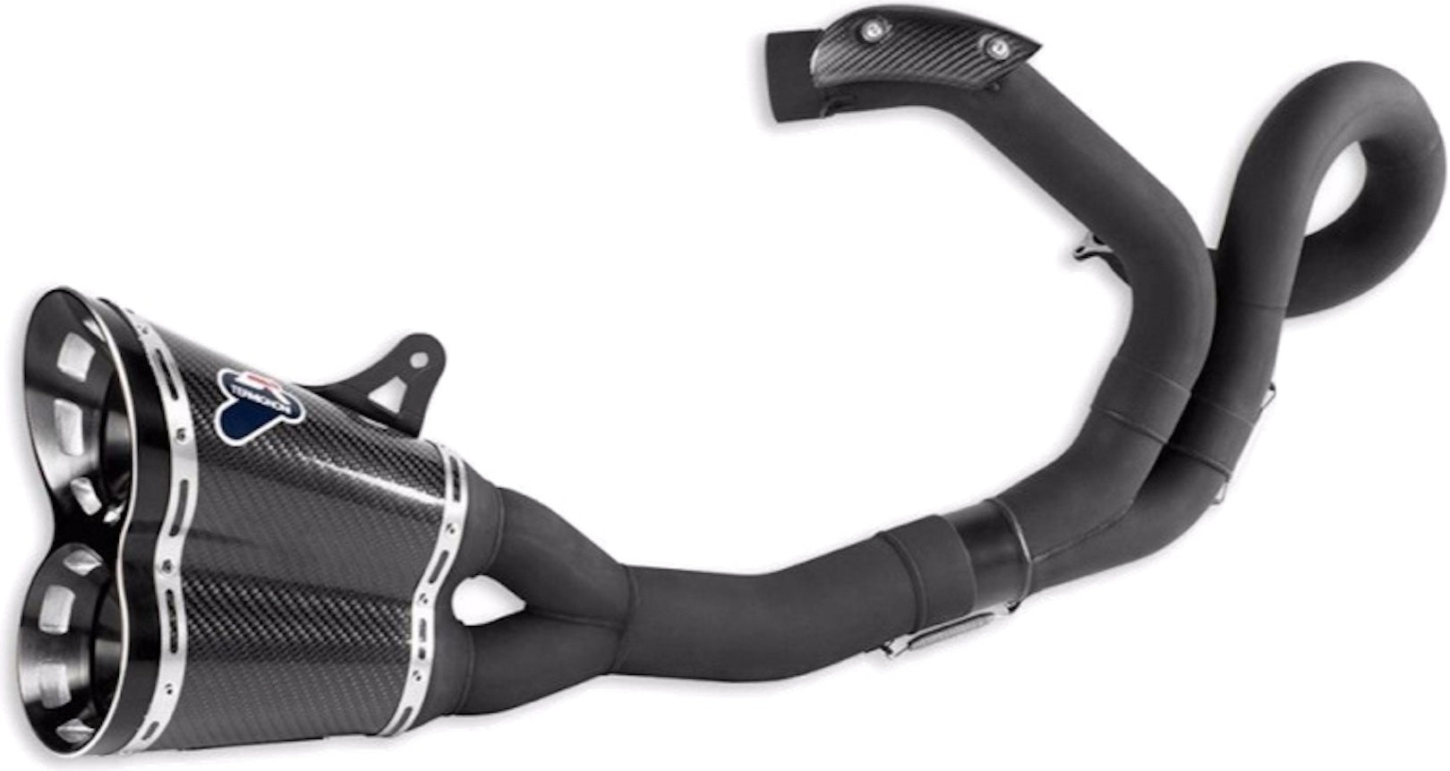 Complete Exhaust System Without Catalytic Converter And Without Sound Certification Carbon - Termignoni Compatible With Ducati Diavel