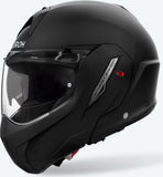 Flip-Up Motorcycle Helmet Airoh Mathisse Ii - Mth211 Thermoplastic Hrt Matte Black Color Size Xs