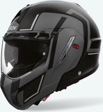 Klapphelm Für Motorrad Airoh Mathisse Ii - Mth2G35 Thermoplastic Hrt Glanzgrau Genius Grösse Xxxl