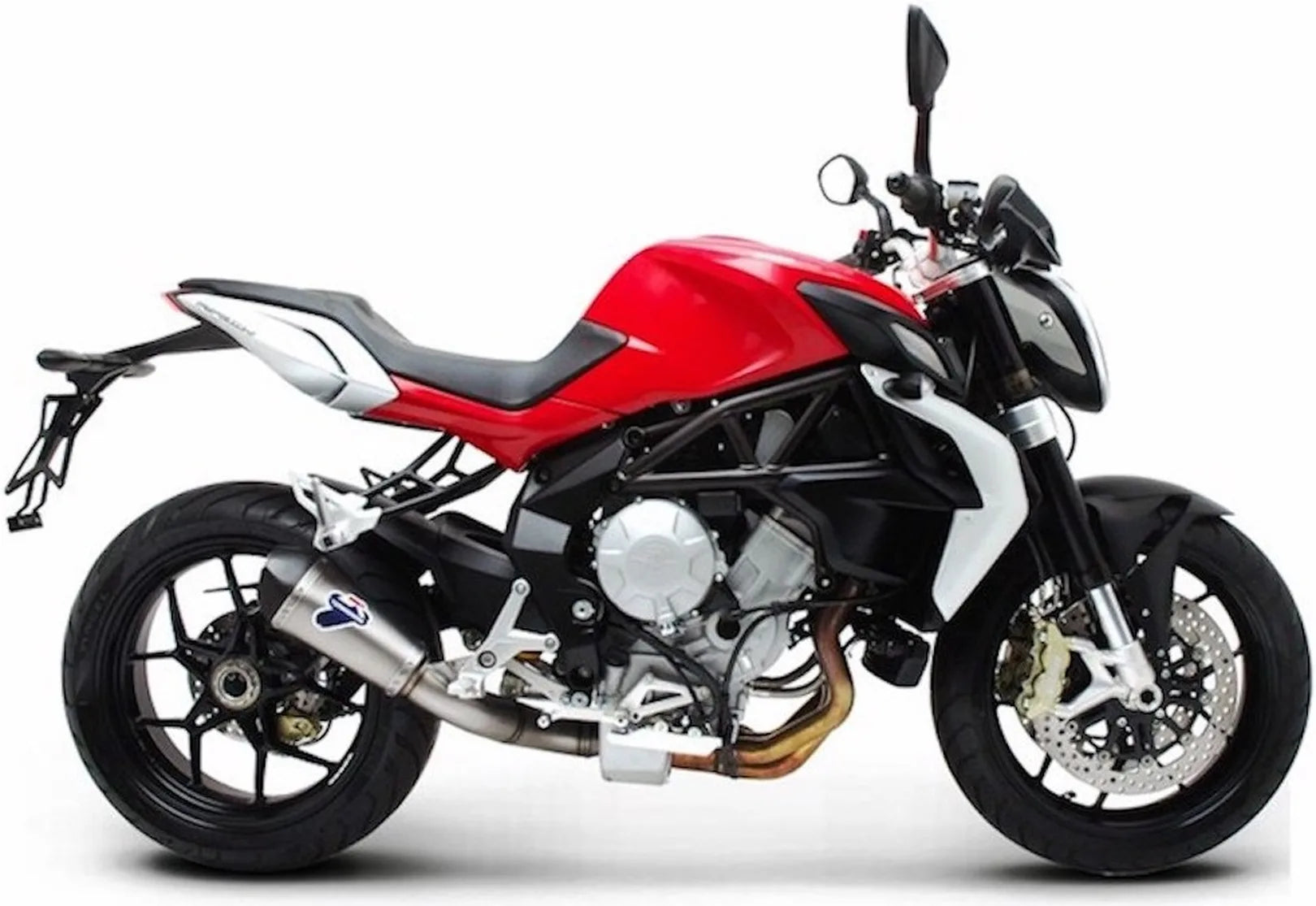 Auspuffendrohr Ohne Geräuschzulassung Relevance Full Titan Carbon Cap - Termignoni Kompatibel Mit Mv Agusta Brutale 675 Rivale (2012-2020)