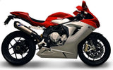 Auspuffendrohr Ohne Geräuschzulassung Relevance Titan Carbon Cap - Termignoni Kompatibel Mit Mv Agusta F3 800 (2012-2020)
