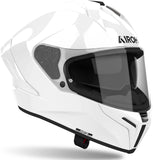 Integralhelm Für Motorrad Airoh Matryx - Mx14 Composite Carbon Glanzweiß Color Grösse Xxl