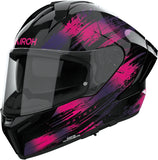 Integralhelm Für Motorrad Airoh Matryx - Mxre54 Composite Carbon Violett Gloss Reflex Grösse Xl