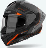 Integralhelm Für Motorrad Airoh Matryx - Mxrk32 Composite Carbon Mattorange Rocket Grösse Xxl