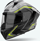 Integralhelm Für Motorrad Airoh Matryx - Mxw31 Composite Carbon Glanzgelb Wide Grösse Xxl