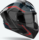 Full-Face Motorcycle Helmet Airoh Matryx - Mxw55 Composite Carbon Gloss Red Wide Size Xl