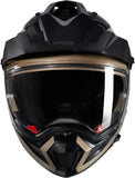 Integralhelm Adventur Für Motorrad Nolan N70-2 X Sand / Schwarz Nobile 316 Grösse L