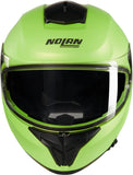 Full-Face Speeding Motorcycle Helmet Nolan N80-8 Green Impulso / Black Mivedi 329 Size M