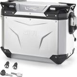Einzelne Seitentasch Rechts Monokey Cam-Side Trekker Outback Evo Smart Eloxiertem Aluminium + Schloss 37 Lt Givi Trekker Outback Evo Smart Eloxiertem Aluminium Argent Grösse 37 Lt.
