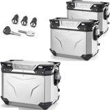 Trekker Outback Evo Smart Anodized Aluminium Top Case + Side Cases - 130 Lt Trekker Outback Evo Smart Anodized Aluminium - Givi Compatible With Triumph Tiger 660 Sport (2022-2024)