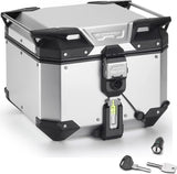 Motorradkoffer Monokey Trekker Outback Evo Smart Eloxiertem Aluminium 42 Lt Trekker Outback Evo Smart Eloxiertem Aluminium - Givi Kompatibel Mit Ktm 1290 Super Adventure T (2017)