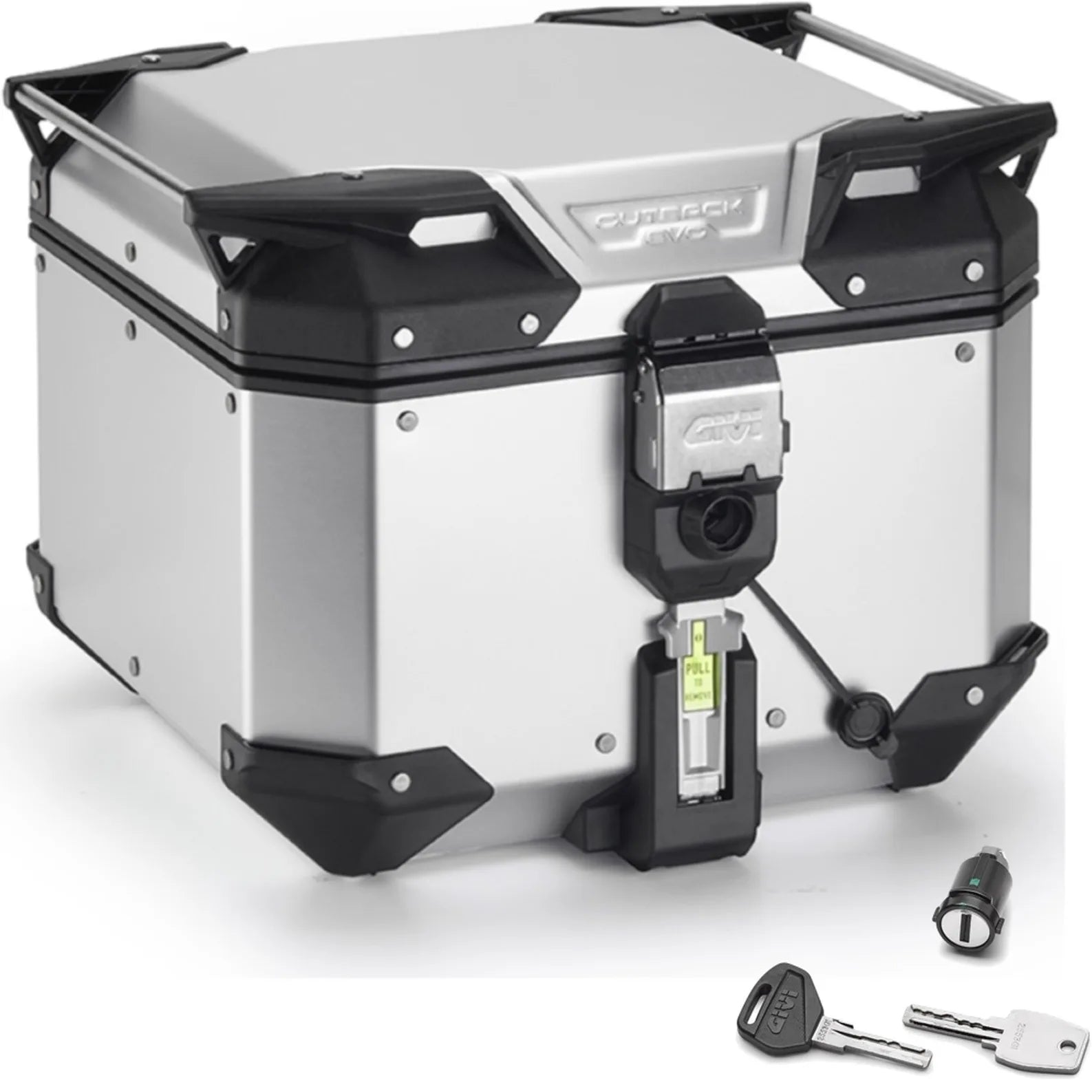 Motorradkoffer Monokey Trekker Outback Evo Smart Eloxiertem Aluminium 42 Lt 6Kg Trekker Outback Evo Smart Eloxiertem Aluminium - Givi Kompatibel Mit Ktm 1290 Super Adventure T (2017)