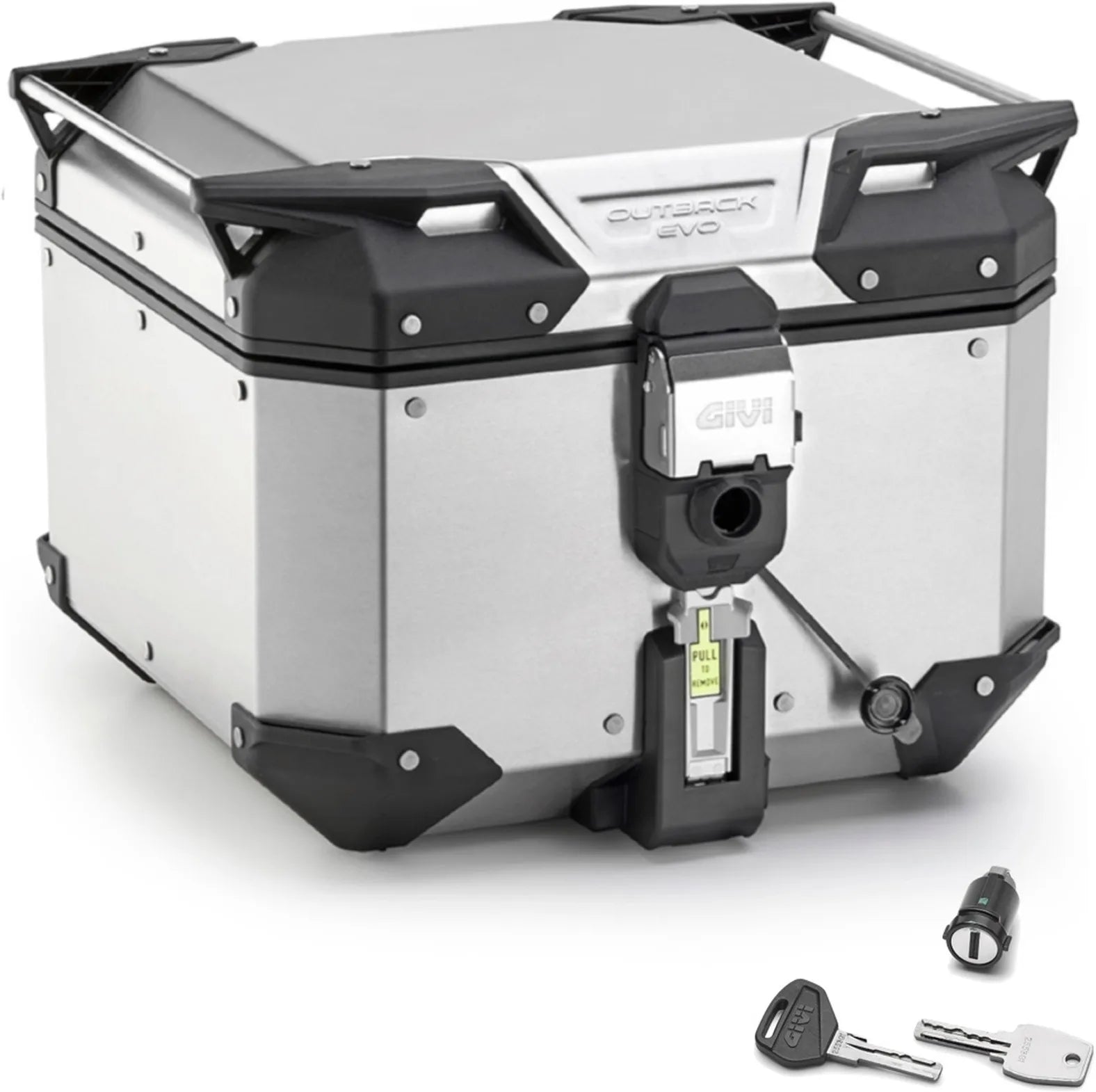 Motorradkoffer Monokey Trekker Outback Evo Smart Aluminium 42 Lt 6Kg Trekker Outback Evo Smart Aluminium - Givi Kompatibel Mit Ktm 1050 Adventure (2015-2016)